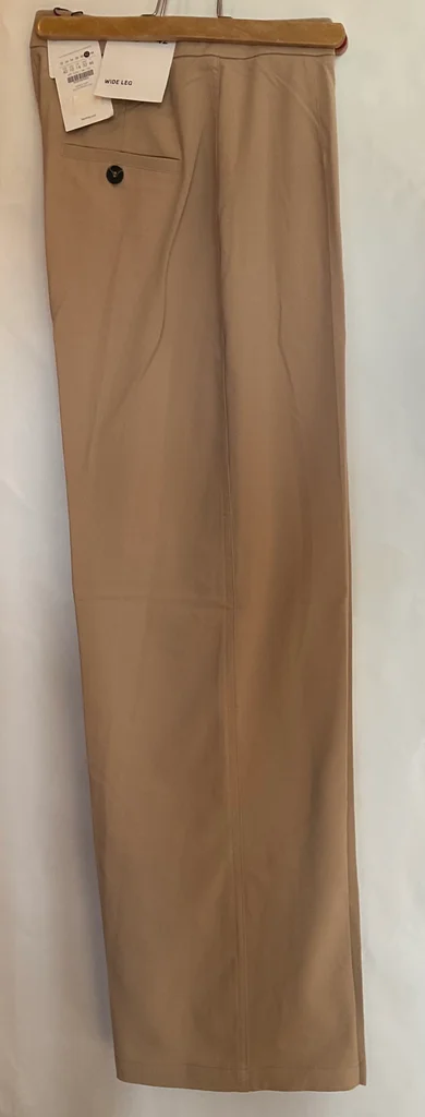 🔥-20%🔥 Pantalon Large Bershka Neuf avec étiquette Beige Camel T.42 – photo 4